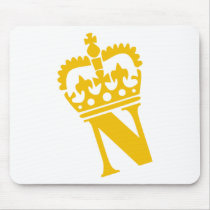 N - Letter - Name mousepads