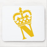 N - Letter - Name mousepads