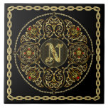 N Monogram Premium Best viewed large. see notes Ceramic Tile