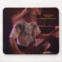 N.O.S. No One Special Bassist StingRay James mousepads by nosnoonespecial N.O.S. No One Special Bassist StingRay James mousepads