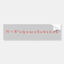 N = R* x fp x ne x fl x fi x fc x L Bumper Sticker