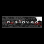 n-s1aved revolution sticker bumper stickers