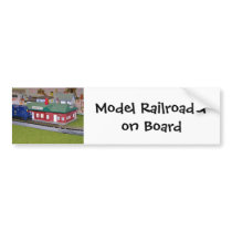 N Scale Model Train Village bumper stickers by TheModelTrainStation N Scale Model Train Village bumper stickers