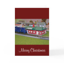 N Scale Model Train Village cards