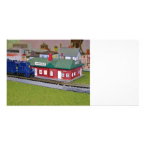 N Scale Model Train Village Photo Cards