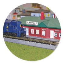 N Scale Model Train Village Stickers
