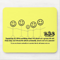 N.Y.E Tourist Tip #1 Yellow Mousepad