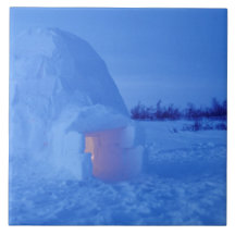 NA, Canada, Manitoba, Churchill. Arctic igloo Tiles
