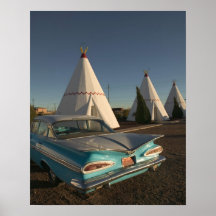 NA, USA, Arizona, Holbrook Route 66, Wigwam Print