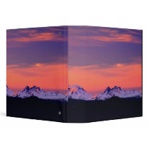 NA, USA, Oregon, The Three Sisters Mountains Vinyl Binders