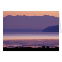 NA, USA, Washington, Conway. Olympic Mountains Cards