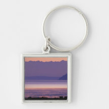 NA, USA, Washington, Conway. Olympic Mountains Key Chain