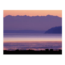 NA, USA, Washington, Conway. Olympic Mountains Postcards