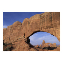NA, Utah, Arches National Park. Double Arch