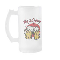 Na Zdrowie Toast With Beer Mugs