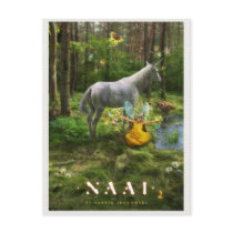 idyllic, forest, butterflies, unicorn, dreamworld, dreams, nymph, sprites, fairytale, fairy, fairies, faery, faerie, gothic, child, girl, special, wings, houk, art, artwork, scenery, scene, illustration, digital art, digital realism, surreal, surreal art, unique, mood, awesome, chick, beautiful, wonderful, pool, green, happy, mushrooms, flowers, postcard, Postcard with custom graphic design