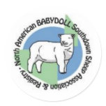 NABSSAR logo round stickers