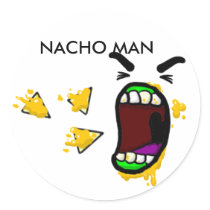 Nacho Man Stickers