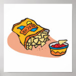 nachos and salsa dip posters