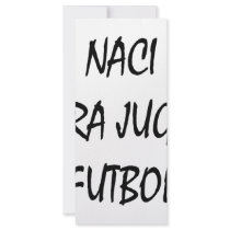 Naci Para Jugar Futbol Custom Rack Cards