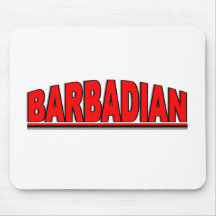 Nacionalidades - "Barbadian " Tapetes De Ratón