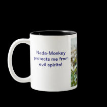 Nada-Monkey Protects Me! mugs