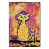 Nadine, the Paisley Easter Lady Greeting Card