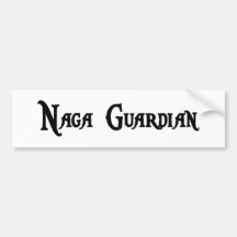 Naga Guardian Bumper Sticker