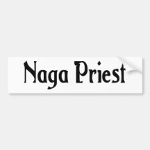 Naga Priest Bumper Sticker