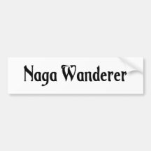 Naga Wanderer Bumper Sticker