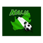 Naija South Africa goes Nigerian soccer map Postcards