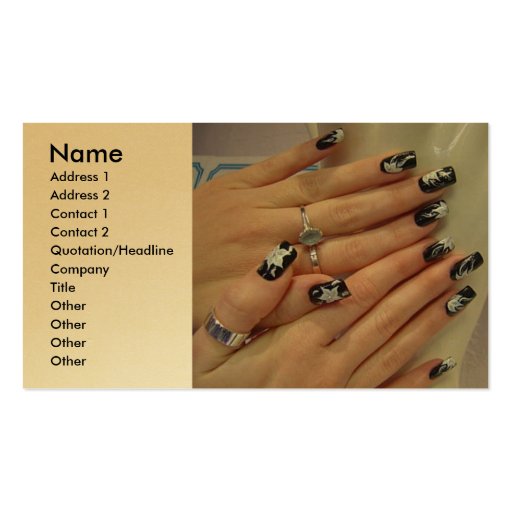 nail_art business card template