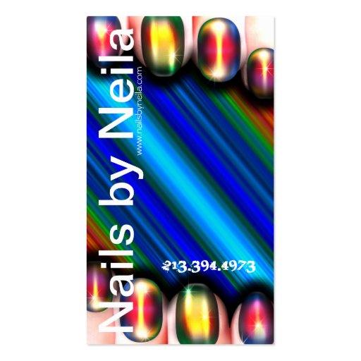 Nail Artist Business Card (front side)