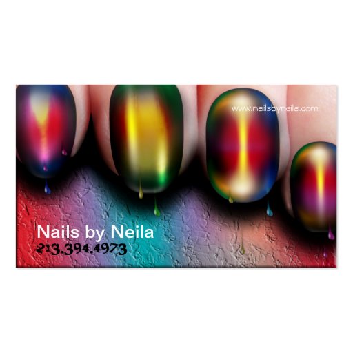 Nail Artist Business Card (front side)