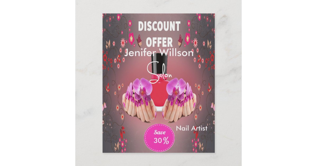 2. Creative Nail Art Flyer Designs - wide 1