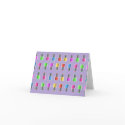 Nail Polish Bottle Pattern Lavender Notecard