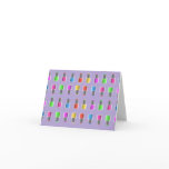 Nail Polish Bottle Pattern Lavender Notecard