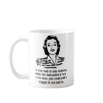 Nail Polish Helpless Funny Mug mugs