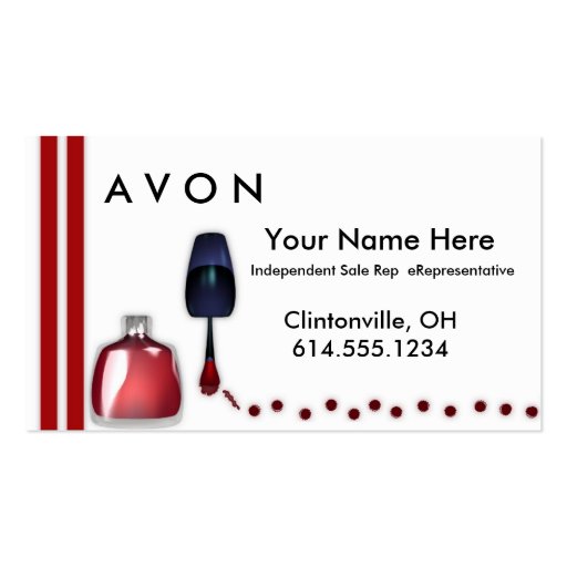 Nail Polish Makeup Business Cards (front side)