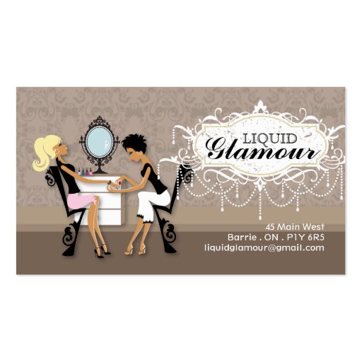 Nail Salon Business Card (front side)