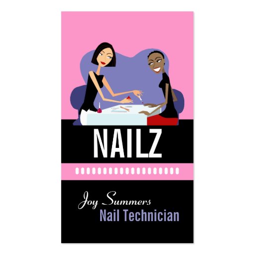 Nail Salon Business Cards (front side)