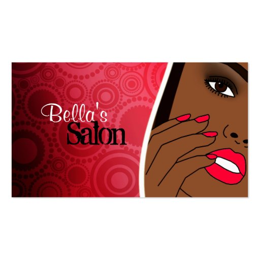 Nail Salon business cards (front side)
