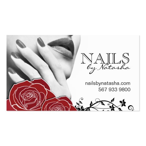Nail Salon Business Cards (front side)