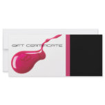 Nail Salon Gift Certificates Full Color Rack Card