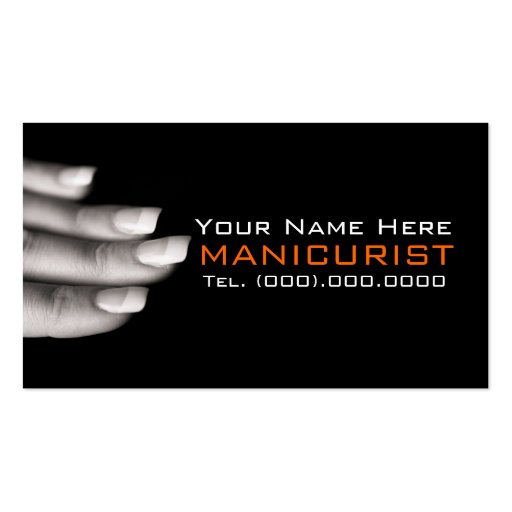 Nail Salon Manicurist Professional Business Cards