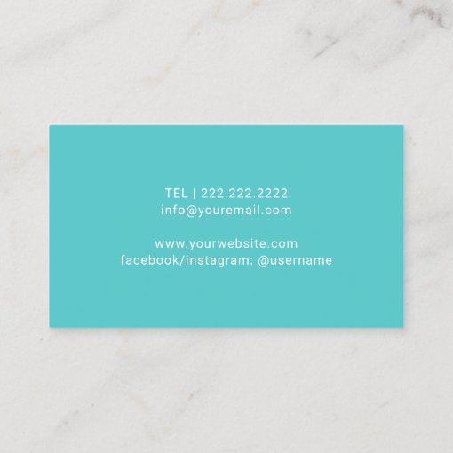 Nail Salon Polish Manicurist Rose Gold Turquoise Business Card Zazzle