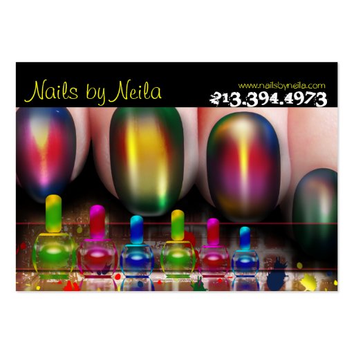 Nail Tech Nail Artist Nail Salon Business Card (front side)
