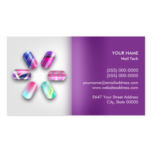 Nail Technician Appointment  Business  Card Business Cards