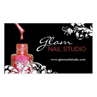 Nail Technician Business Card profilecard