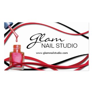 Nail Technician Business Card profilecard